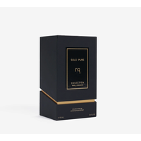 Boîte-cadeau haut de gamme imperméable pour flacon de parfum incliné, avec logo personnalisé et doublure en éponge
