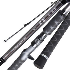 Canna da Pesca XXH Ultra Rigida per Snakehead, Serie <span class=keywords><strong>Black</strong></span> Thorn Thunder, con Anelli Fuji A-Frame, per Lancio in Erba Pesante - Product Image 1