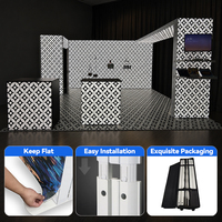 Stand d'exposition modulaire flexible pour le marketing, avec caisson lumineux SEG, base renforcée, transport facile