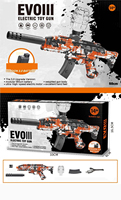 Nuevo UMP45 Electric Blaster Automatic Splatter Blaster Outdoor Activities Team Boys con batería de revista