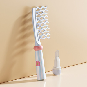 Double Row Big Tooth <b>Comb</b> <b>Wide</b> Tooth Women Special Perm Curly Hair Detangling <b>Comb</b> Fluffy Hair Styling Tool - Product Image 5