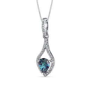 SKA 925 Sterling Silver Vintage Marquise Cut <strong>Alexandrite</strong> Jewelry <strong>Necklaces</strong> - Product Image 6