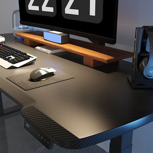 आधुनिक गुणवत्ता समायोज्य ऊंचाई टेबल फाइबर टेबलटॉप गेमिंग डेस्क लिफ्ट कार्यालय फर्नीचर वर्कस्टेशन दोहरे मोटर के साथ स्मार्ट टेबल - Product Image 2