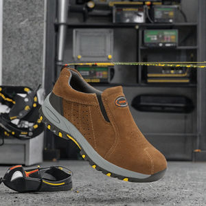 Chaussures de sécurité à lacets en acier, à prix avantageux, fabriquées en usine, pour soudeurs électriques, usage professionnel, dessus en cuir, pour hommes, pour semelle intermédiaire - Product Image 3