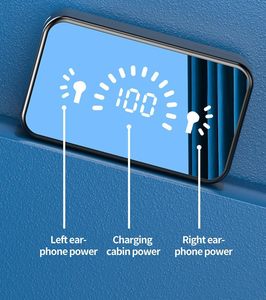 Audífonos con Espejo LED, Pantalla Digital, Resistentes al Agua, Banco de Energía, Auriculares Bluetooth, para Viajes - Product Image 2