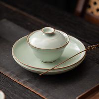 Gaiwan en porcelaine craquelée de style chinois, nouveau bol à thé Kung Fu, petite taille, résistant à la chaleur