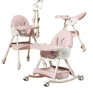 Cadeira alta infantil conversível para assento infantil, assento elevatório ajustável, mesa de jantar e alimentação para bebês, mais moderno