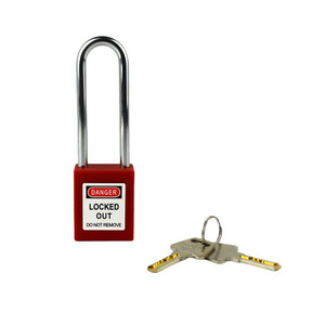 76mm Multi-Color Industrial Safety <strong>Padlock</strong> - Steel Shackle LOTO Lock With Plastic Body For Equipment Lockout - Product Image 4