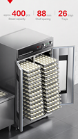 Armoire de fermentation professionnelle, Fermenteur automatique pour pain et pains vapeur, Acier inoxydable