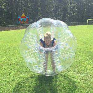 Venta caliente PVC/TPU al aire libre Clear Bubble Soccer, Knocker Ball, PVC Bubble Football Bumper Ball Alquiler para juegos de fútbol Bumping - Product Image 1