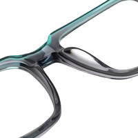 Montura de Gafas de Acetato Hechas a Mano, Modernas y Retro, Unisex, para Lentes Ópticas