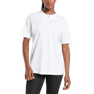 Colección de Camisetas Lisas de Algodón Grueso de Alta Calidad para Mujer al por Mayor, Camisetas Lisas Extra Grandes y Elegantes para Mujer - Product Image 5