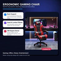 Silla de Oficina de Cuero para Juegos, Grande y Alta, Capacidad de 150 kg, con Soporte Lumbar, Venta al por Mayor, Certificación BIFMA, OEM, ODM
