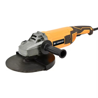 Meuleuse d'angle électrique industrielle 2400W haute puissance 230mm pour la découpe du bois, de la pierre et du métal, avec disque de meulage et déclencheur