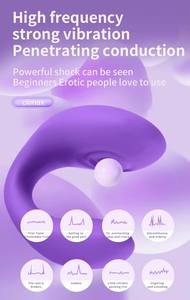 Vibrador de Silicona en Forma de U para Mujer, Estimulador de Clítoris con Control Remoto de 10 Frecuencias, Juguetes Sexuales para Adultos - Product Image 2