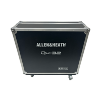 Boîtier de mixeur numérique DJ durable de haute qualité OEM/ODM pour Allen&Heath QU-32 avec roulettes à 4 roues, fermeture à clapet, IP67, garantie de 3 ans