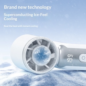Ventiladores de bolsillo portátiles mini turbo de alta potencia con gran fuerza de viento, ventiladores eléctricos de refrigeración, paquetes de hielo transfronterizos. - Product Image 3
