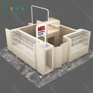 YOUYUAN Retail Mall Mobile Phone Accessory Kiosk Mobile Shop Counter For Sale Display Cabinet Cellphone Kiosk