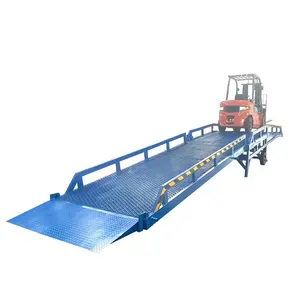 15T Load Leveling Hydraulic Mobile Forklift Mechanical Lifting Loading Ramp Mobility Scooters Loading Ramps