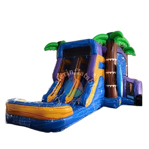 Castillo que rebota al aire libre, combinación <span class=keywords><strong>de</strong></span> monopatín inflable para niños, <span class=keywords><strong>casa</strong></span> <span class=keywords><strong>de</strong></span> rebote para niños pequeños con tobogán inflable combinado - Product Image 1