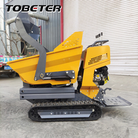 Mini-dumper autochargeur 500 kg, benne basculante 200 dm³, boîte de chargement, moteur Briggs & Stratton 6,5 CV 4800 W, basculement hydraulique, vitesse 2,88 km/h