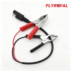 Kabel Harness Baterai Mobil Motor 2-Pin Quick Disconnect Custom SAE ke Kabel Jepit Buaya untuk Baterai Mobil - Product Image 1
