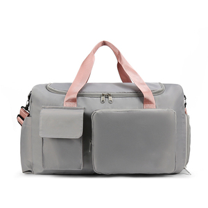 Custom Logo Durable Casual Waterproof Gym Bag Zipper Closure Shoe Compartment Wet Pocket Adjustable <b>Strap</b> Foldable Design-30-40L - Product Image 5