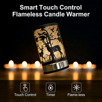 Diffuseur de parfum électrique à commande tactile, chauffe-bougie, aromathérapie, décoration écologique pour la maison, lampe tactile en métal, ampoule Edison
