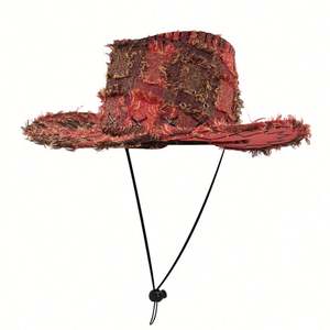 Nuevo Sombrero Vaquero Retro Estilo Americano del Oeste para Hombre y Mujer, Sombrero de Jazz con Aspecto Desgastado, Estilo Étnico, para Viajes al Aire Libre, Fiestas, Protección Solar - Product Image 6