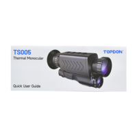 TOPDON TS005 Rango de detección de hasta 1400yd Térmico infrarrojo acoplado con cámara ocular ajustable de 35mm Monocular térmico