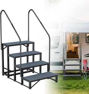 Échelles pliantes en acier confortables et portables <span class=keywords><strong>pour</strong></span> chats et chiens, usage en camping-car et baignoire, toutes saisons, classiques, fourniture directe d'usine - Product Image 4