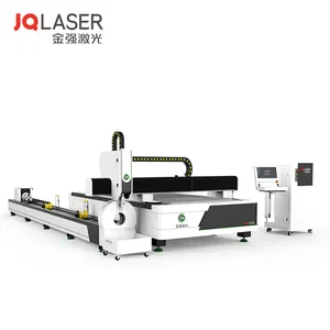 JQ Laser tube et plaque combo machine de découpe laser 3kw tuyau et tôle fibre laser cutter machine