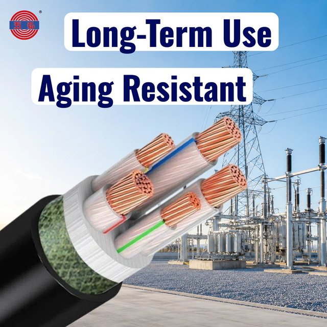 High Quality 0.6/1kV CU/XLPE/PVC YJV N2XY 25mm 35mm 50mm 70mm 95mm Energy Cable for Solar & Grid