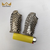 Coque de remplacement en métal style vintage thème guerrier pour briquet français J6, noir/couleur personnalisable, design durable fait main