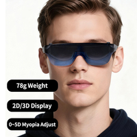 Lunettes AR avec grand écran, champ de vision large, affichage immersif haute définition, légères, ajustement confortable, outil multi-scènes