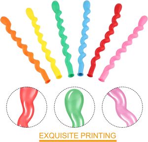 Ballons en latex torsadés en spirale longs et épais en cristal pour jouets, remise de diplôme, Noël, Nouvel An, mariage et anniversaire (vente en gros) - Product Image 2
