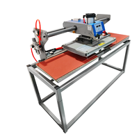 Presse à chaud hydraulique double station pour sublimation, nouvelle combinaison pour usine d'impression, fabriquée à un prix raisonnable
