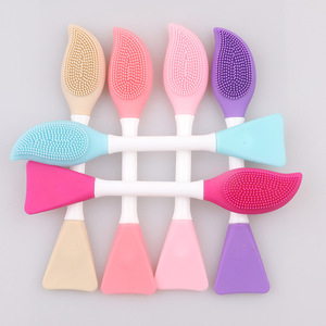 Brosse de maquillage et de soin <span class=keywords><strong>en</strong></span> plastique TPR de 16,5 cm, brosse à <span class=keywords><strong>masque</strong></span> facial DIY, brosse à nez <span class=keywords><strong>en</strong></span> <span class=keywords><strong>silicone</strong></span> à double tête - Product Image 3