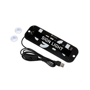 Nouvelle lumière de taxi universelle LED USB pour décorations de voiture, accessoires de conversion de couleur - Product Image 2