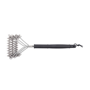 Grill Brush Steel Wire Spring Head 43x15x6.8cm Durable Cleaning Tool For <b>BBQ</b> Grills - Product Image 1