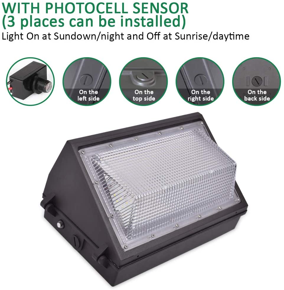 45w 60w 80w 120w 150w 5 years warranty Anti-UV PC lens triangle led wall pack light