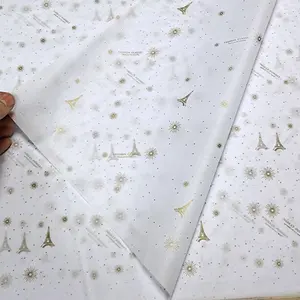 사용자 정의 Gloden 로고 화이트 블랙 포장 종이 티슈 포장지 제품 포장 의류 포장 티슈 페이퍼
