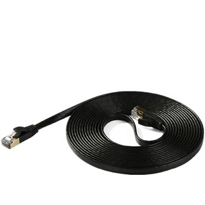 สายเคเบิลเครือข่ายอีเธอร์เน็ต CAT7 RJ45 แบบกำหนดเองจากโรงงาน ความยาว 50 ฟุต 15 เมตร สำหรับเราเตอร์ สวิตช์ สายเคเบิลเครือข่าย CAT7 ชุบทอง RJ45 - Product Image 1