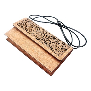 Nice Handbags Korean Handbags Ladies Bags Vegan Cork Clutch Bag Cork Fiber Crossbody Bag for Women - Product Image 2