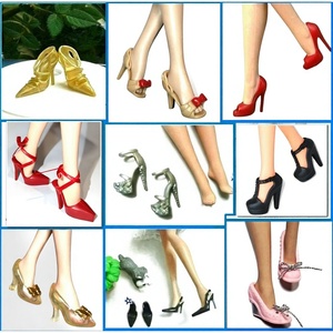 1/6 Scale Plastic for <strong>Princess</strong> Collector's Edition ST Replica Q Version Supermodel FR Doll Crystal Shoes High Heels - Product Image 1