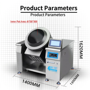 Placa de Cocina Automática para Saltear, Máquina Inteligente para Saltear con Pantalla Táctil, Equipo de Cocina Comercial para Restaurantes - Product Image 4