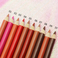 Rouge à lèvres mat de couleur rouge personnalisé avec Lip Liners assortis