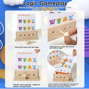 Bambini educazione precoce gioco di logica del bambino sviluppo del cervello pensiero formazione carta puzzle forma numero di corrispondenza giocattolo - Product Image 5