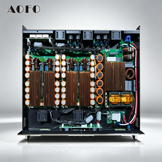Professional Class D Power Amplifier 4 Channel 1600W X4 1U High Power Digital PA Amplifier for Stage DJ Line Array Subwoofer OEM