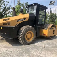 Compacteur vibrant à tambour unique Sany SSR220AC-8 d'occasion, 22 tonnes, compacteur chinois de taille moyenne, bien entretenu, livraison rapide